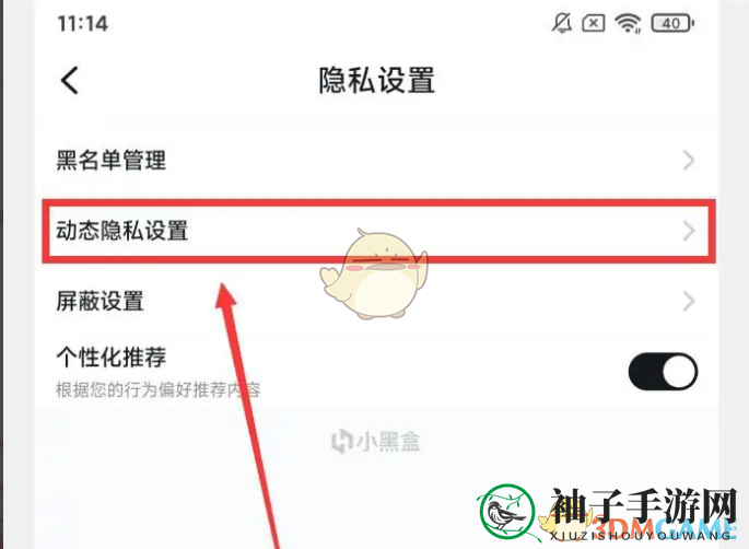 《小黑盒》隐藏动态方法