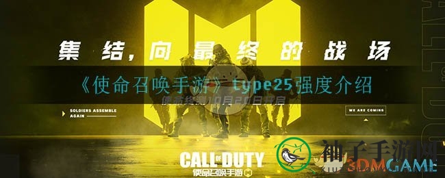 《使命召唤手游》Type25突击步枪性能大揭秘：射速惊人，操控精准