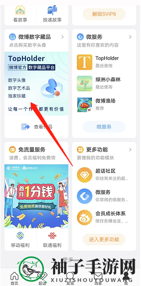 《微博》数字藏品查看方法