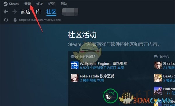 《steam》已隐藏游戏打开方法
