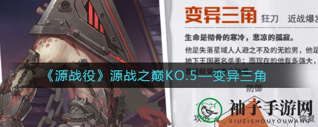 《源战役》揭秘：三角铠甲刺客，火系群体攻击，反叛少年之谜