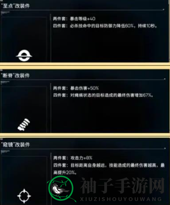 《硬核机甲启示》金配件图鉴