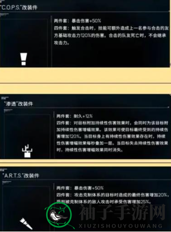 《硬核机甲启示》金配件图鉴