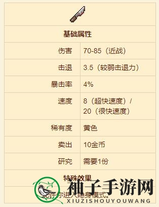 《泰拉瑞亚》变态刀武器详述