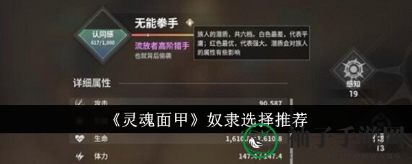《灵魂面甲》奴隶选择攻略