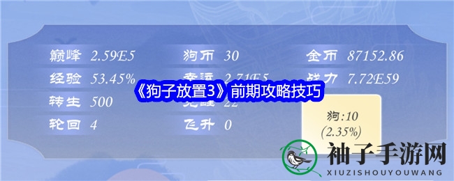 《狗子放置3》攻略秘籍：打造梦幻战队，征服奇幻冒险之旅