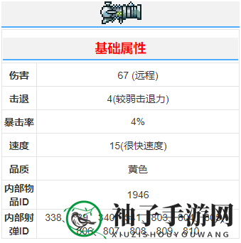 《泰拉瑞亚》雪人炮武器介绍