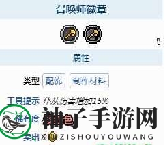 《泰拉瑞亚》召唤师毕业饰品攻略