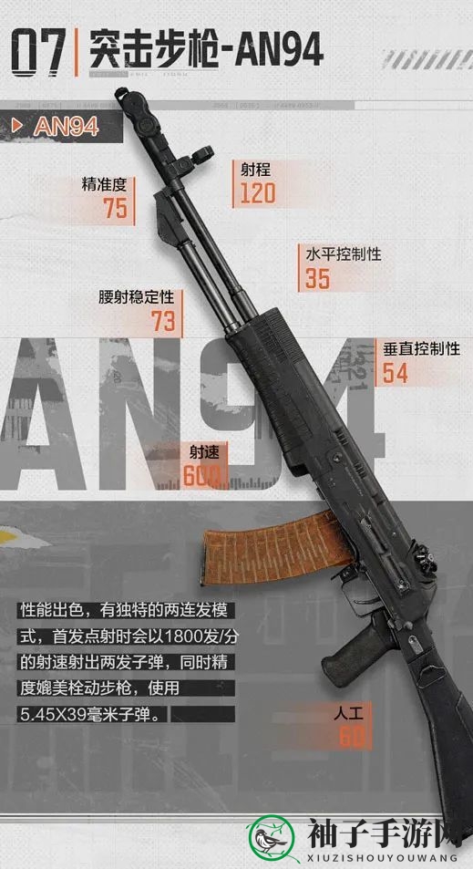 《暗区突围》突击步枪an94介绍