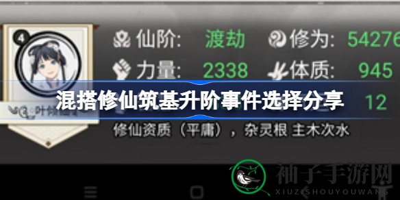 《混搭修仙》筑基升阶攻略：巧妙抉择，提升战斗力