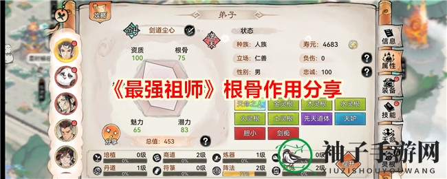 《最强祖师》根骨作用揭秘