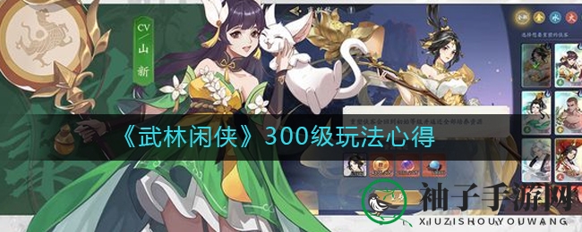《武林闲侠》300级玩法心得