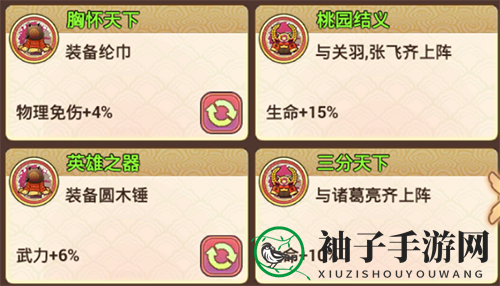 《真三国录》刘备技能属性缘分随从推荐
