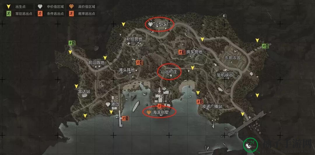 《暗区突围》山谷中部资源揭秘