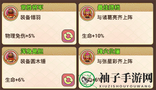 《真三国录》赵云技能属性缘分随从推荐