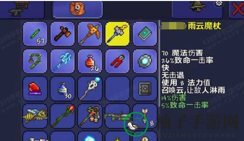 《泰拉瑞亚》雷云法杖：击败乌云怪，掌控雨中战场