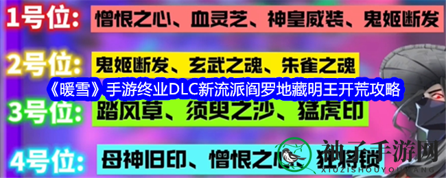 《暖雪》手游阎罗地藏明王流派攻略：开荒秘籍全解析
