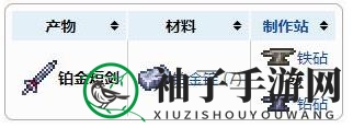 《泰拉瑞亚》铂金短剑武器介绍