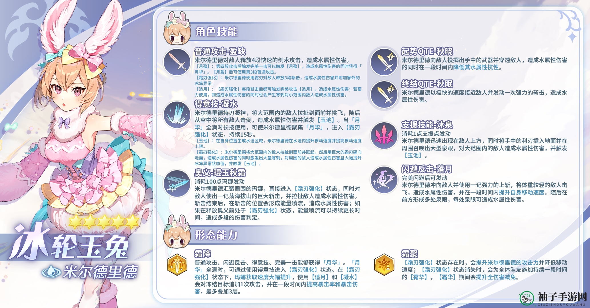 《玛娜希斯回响》冰轮玉兔技能揭秘