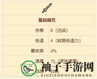 《泰拉瑞亚》铁短剑武器详解
