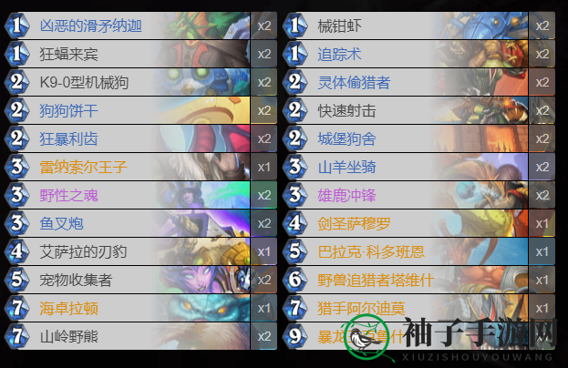 《炉石传说》纳斯利亚堡的悬案野兽猎卡组攻略