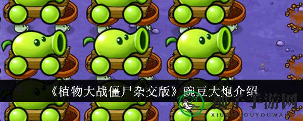《植物大战僵尸杂交版》豌豆大炮：自动轰击，战车上的强力豌豆射手