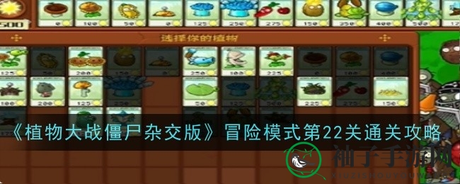 《植物大战僵尸杂交版》第二十二关攻略：花盆战场策略解析，轻松通关秘诀大公开