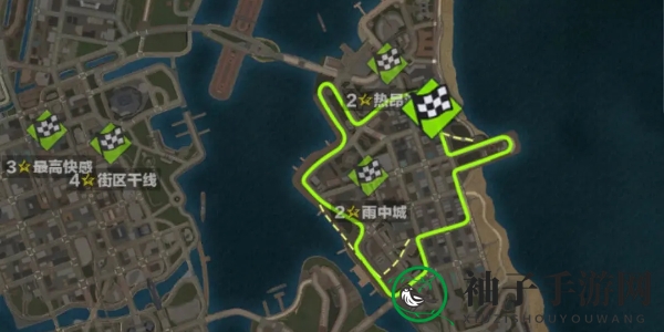 《极品飞车：集结》极乐海岸跑图技巧